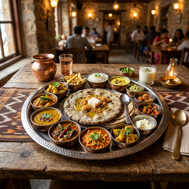 Traditional Kathiyawadi Thali